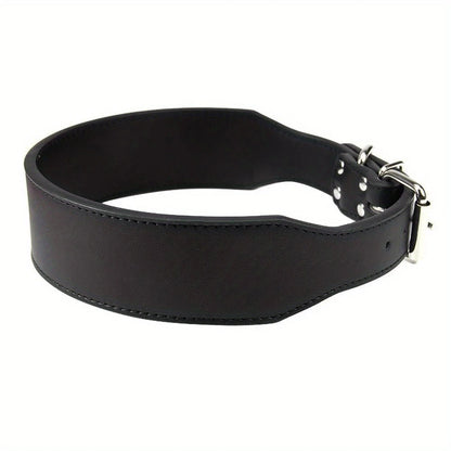 PAXX PU Leather Dog Collar 5cm Wide